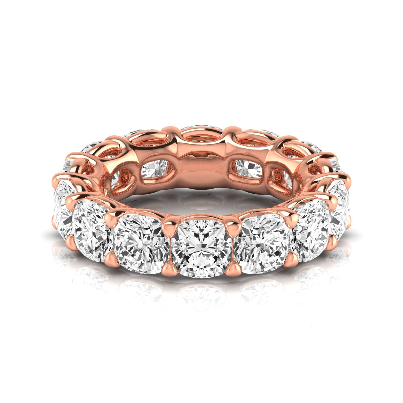Cushion Eternity Lab Diamond Band Ring Carbon House