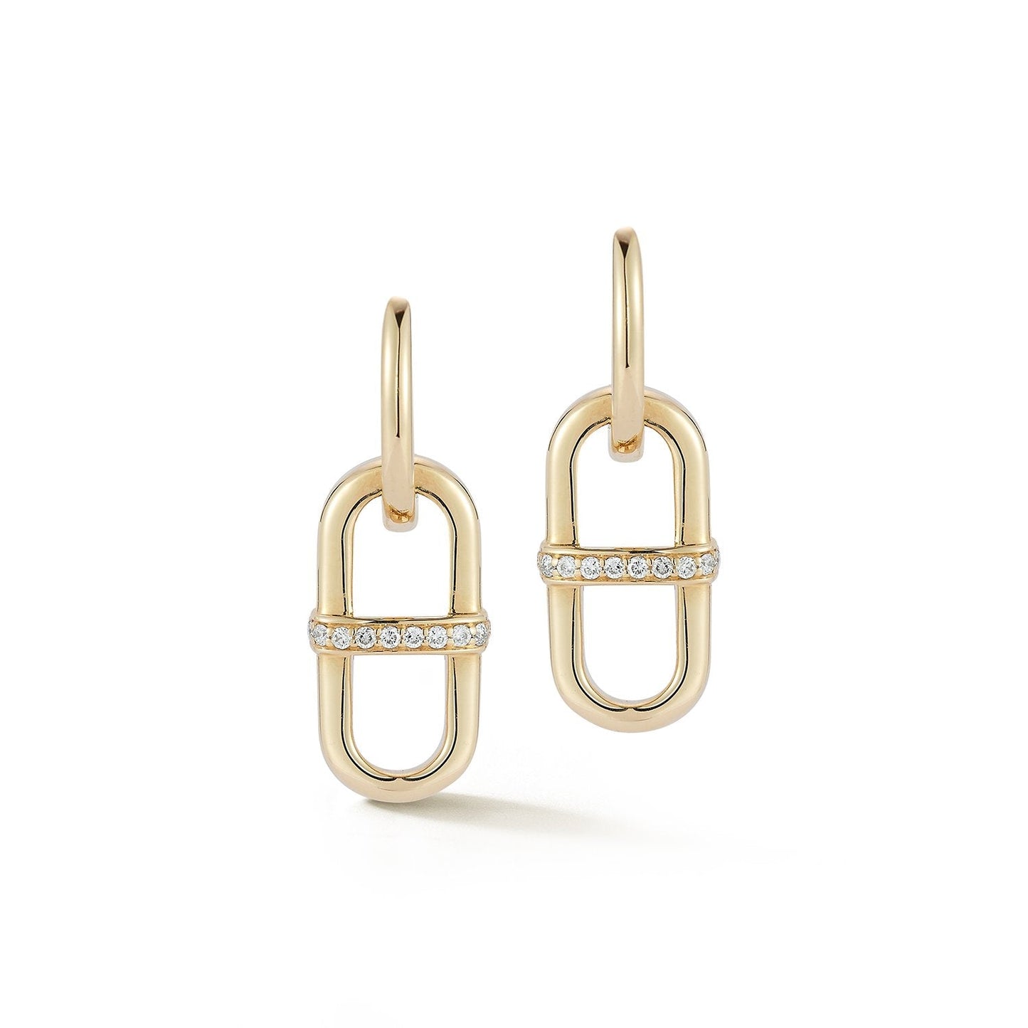 Gold Natural Diamond Pave Wrap Earrings Carbon House