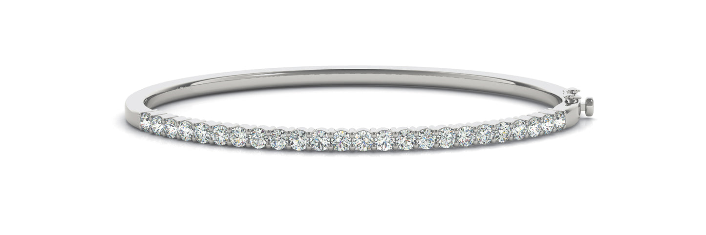 Lab Diamond Bangle Bracelet