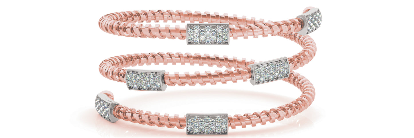 Omega Wrap Lab Diamond Bracelet