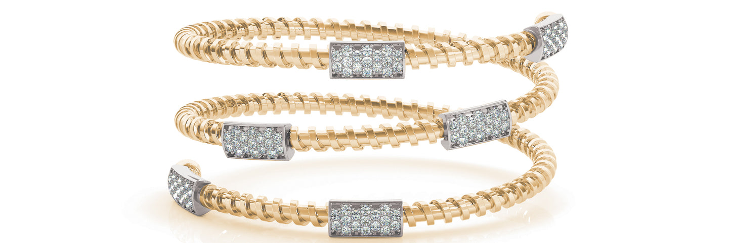 Omega Wrap Lab Diamond Bracelet