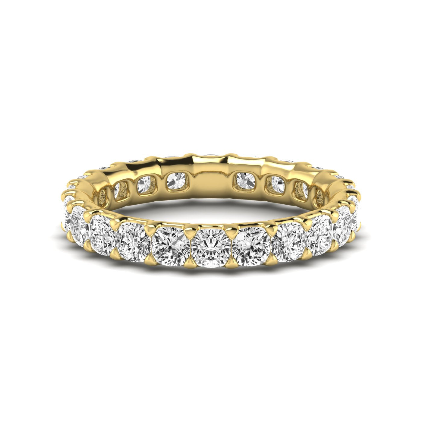 Cushion Eternity Lab Diamond Band Ring Carbon House