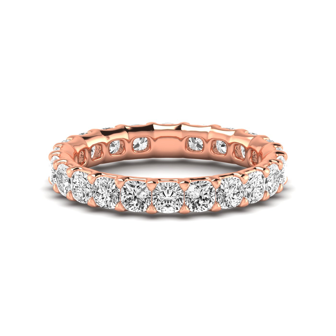 Cushion Eternity Lab Diamond Band Ring Carbon House