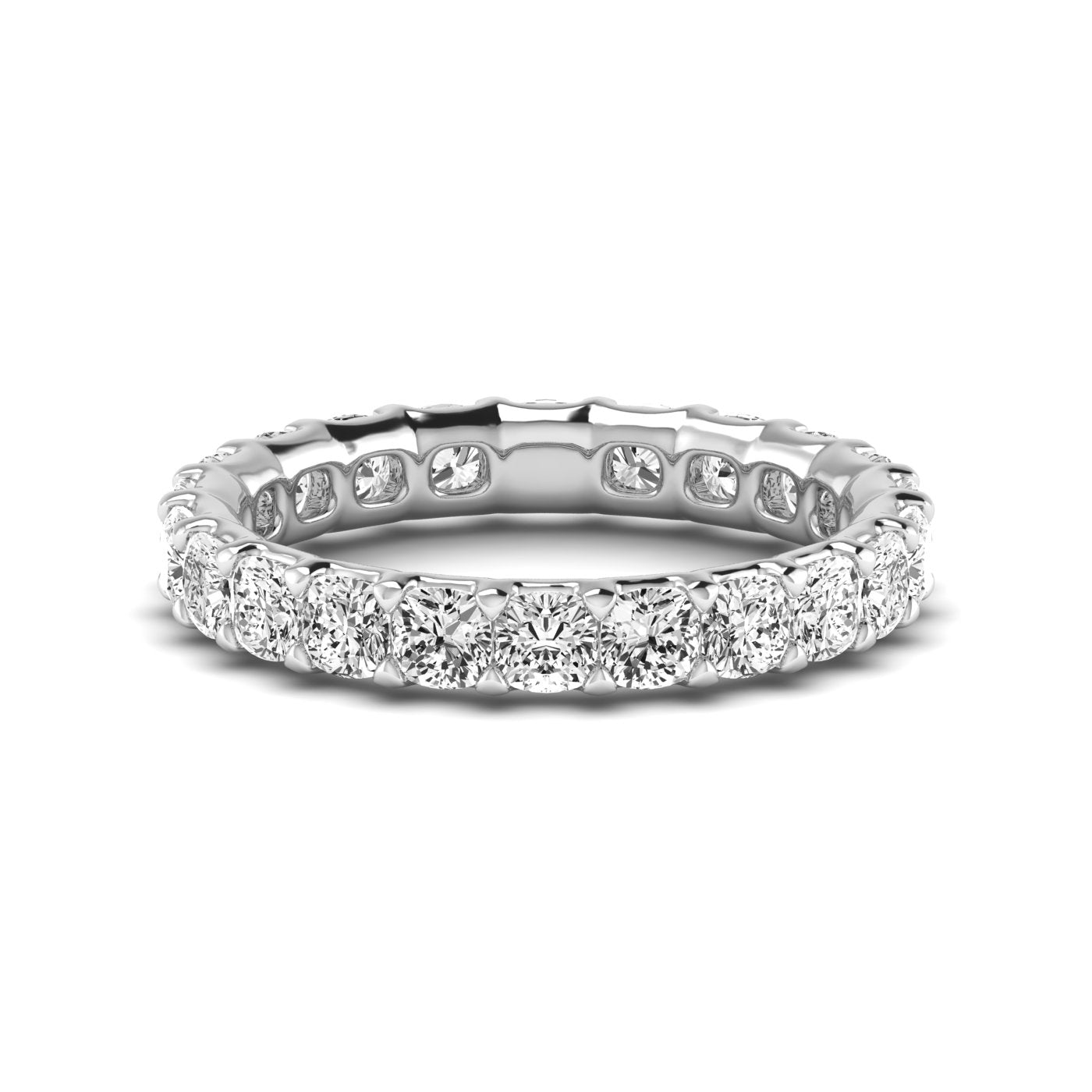 Cushion Eternity Lab Diamond Band Ring Carbon House