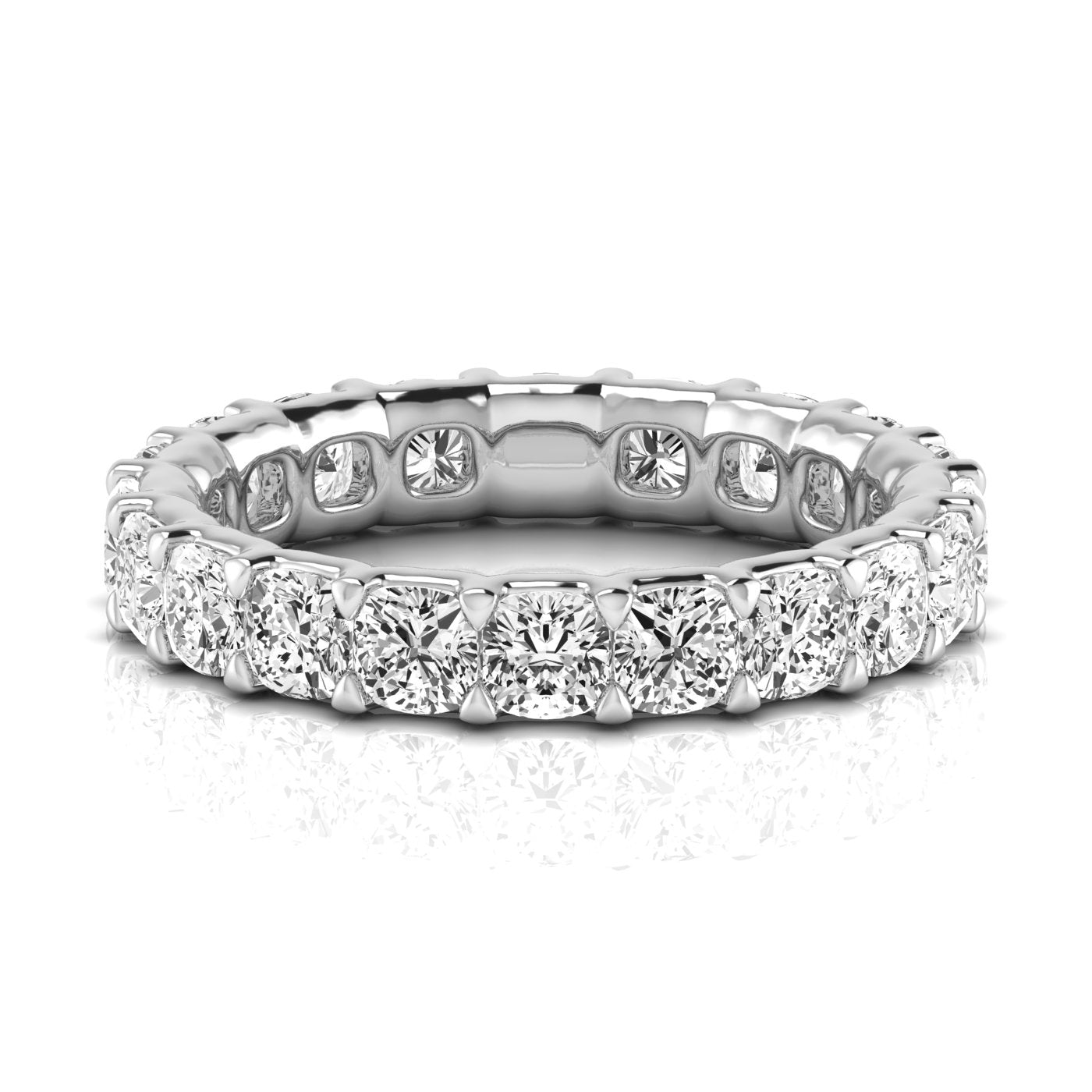 Cushion Eternity Lab Diamond Band Ring Carbon House