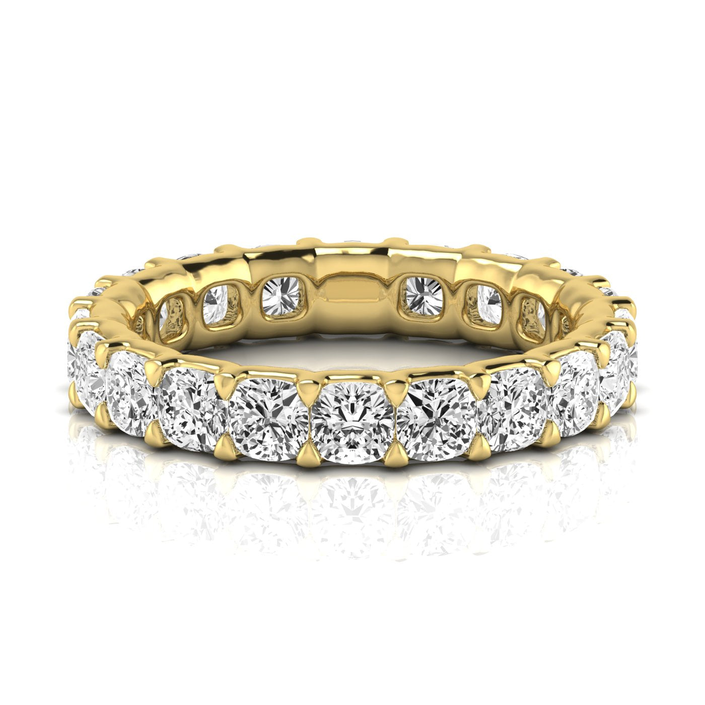 Cushion Eternity Lab Diamond Band Ring Carbon House