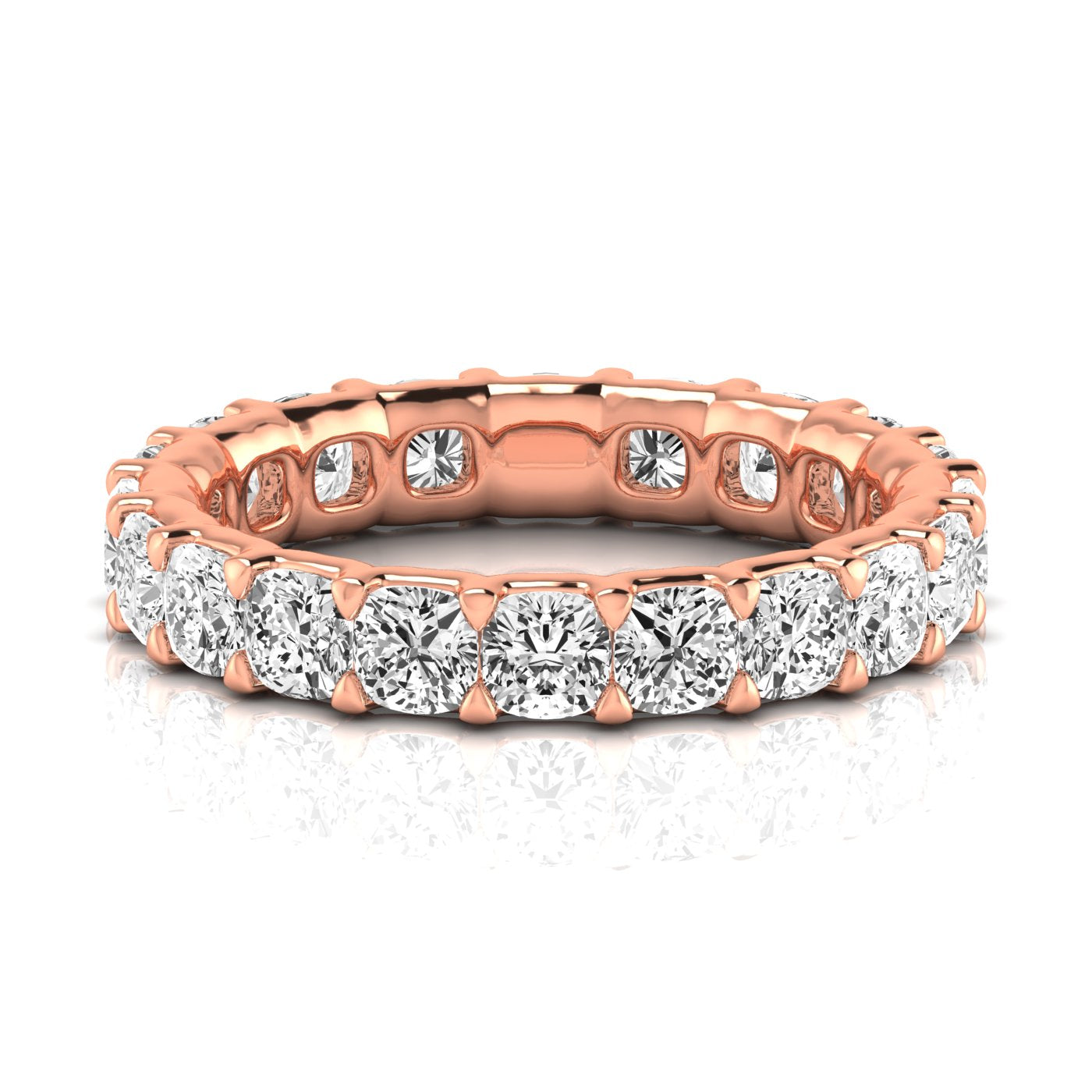 Cushion Eternity Lab Diamond Band Ring Carbon House