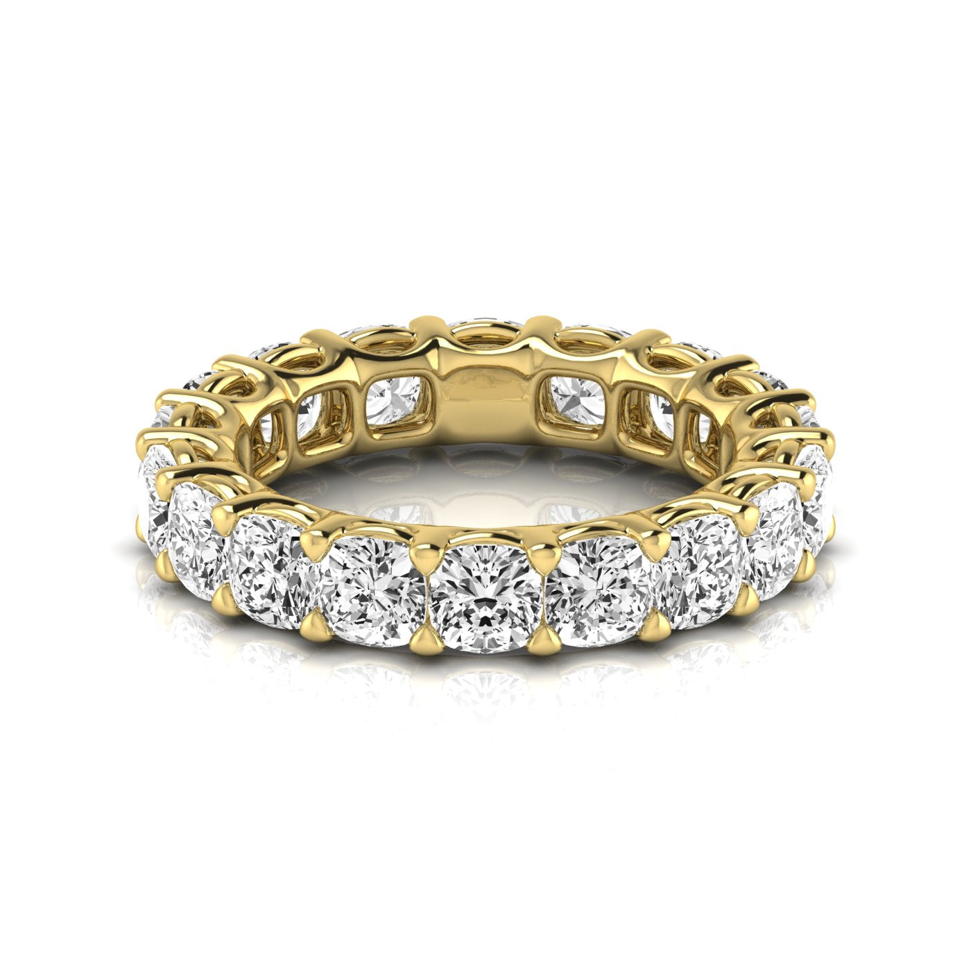 Cushion Eternity Lab Diamond Band Ring Carbon House