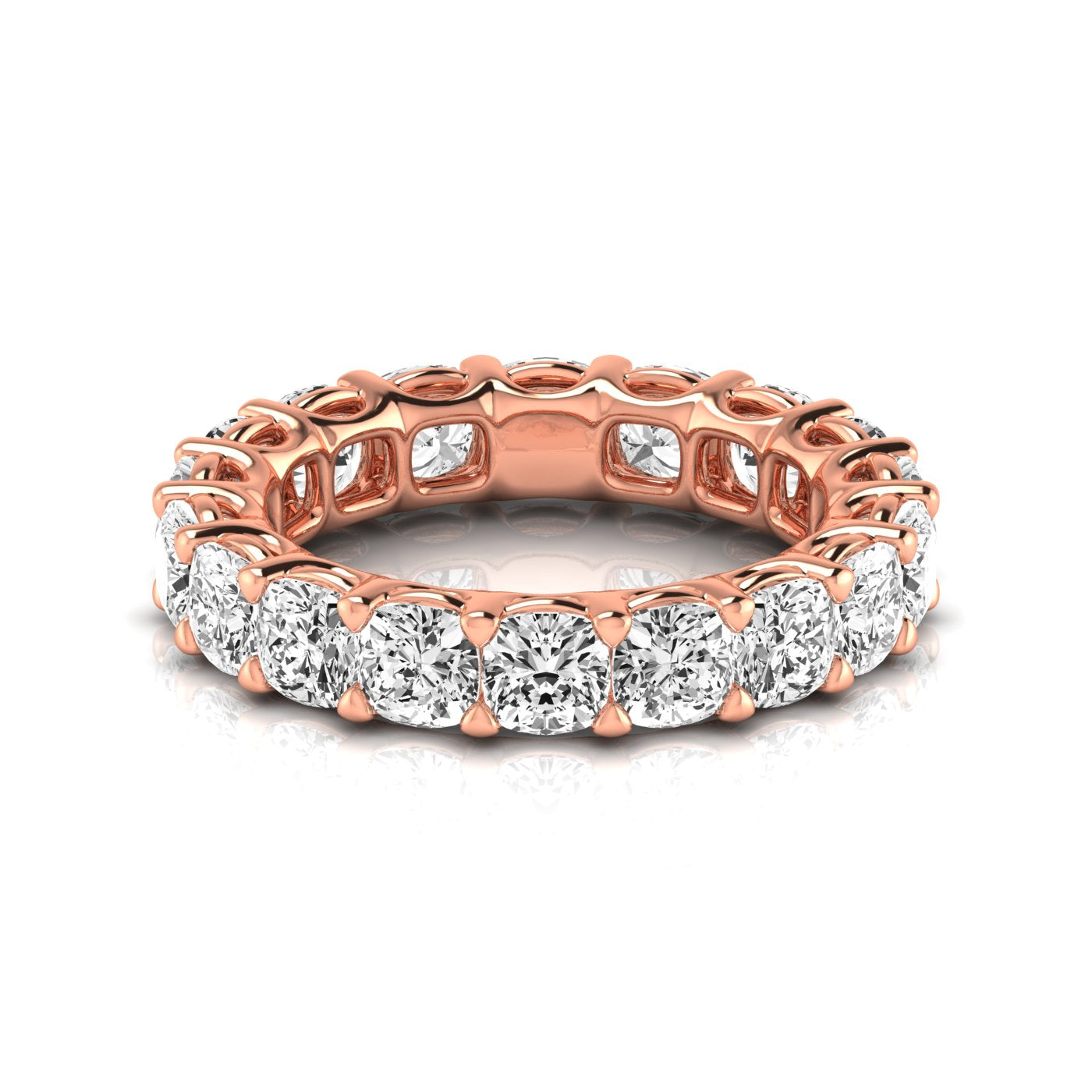 Cushion Eternity Lab Diamond Band Ring Carbon House