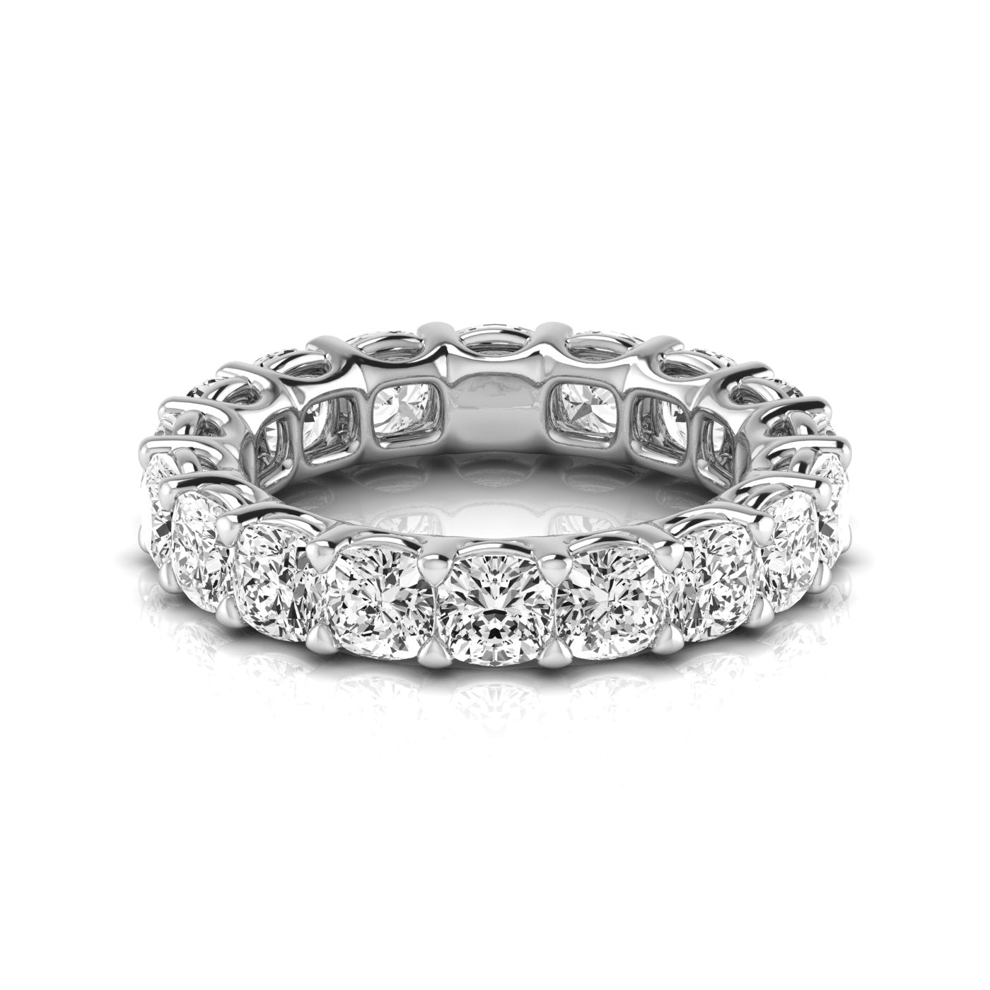 Cushion Eternity Lab Diamond Band Ring Carbon House
