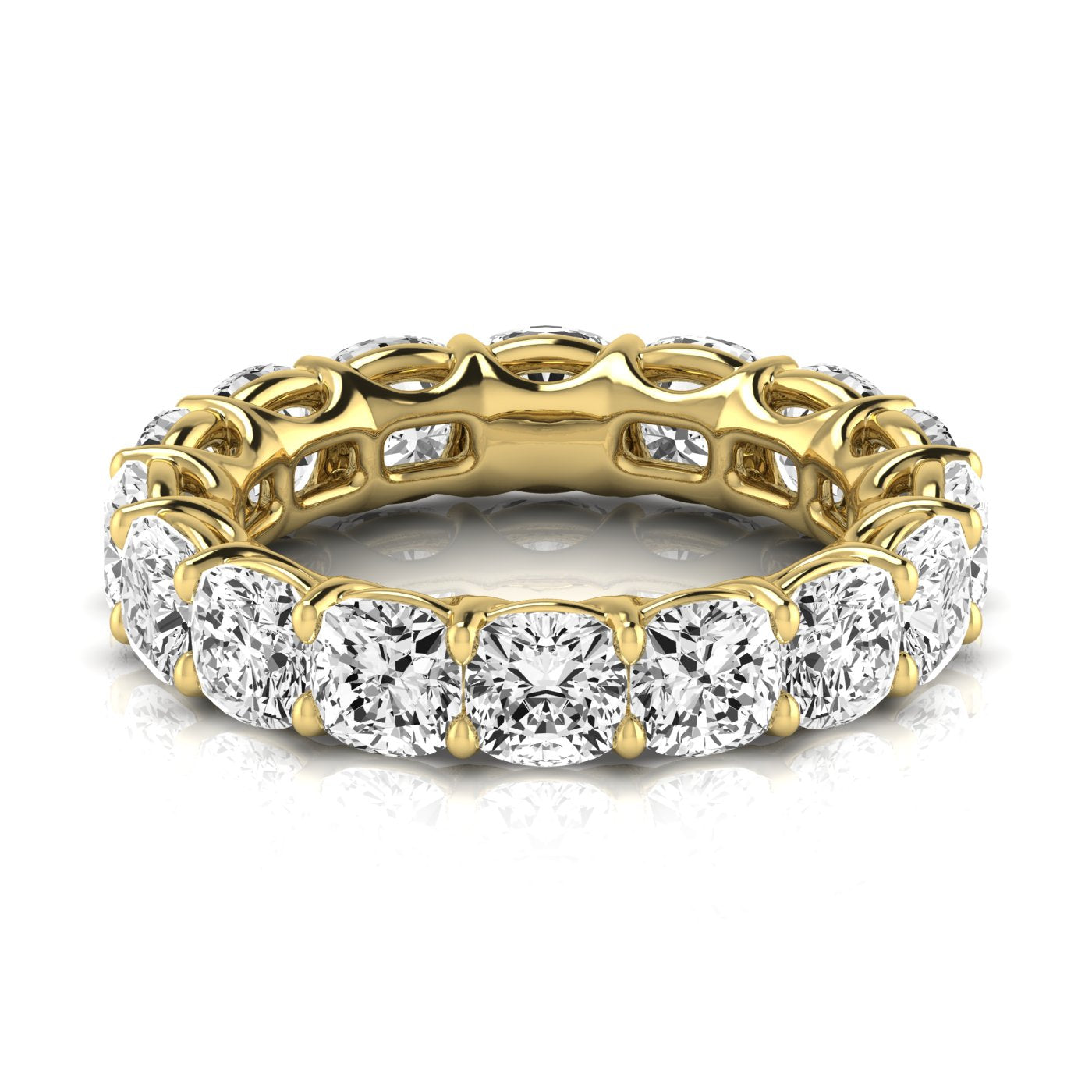 Cushion Eternity Lab Diamond Band Ring Carbon House
