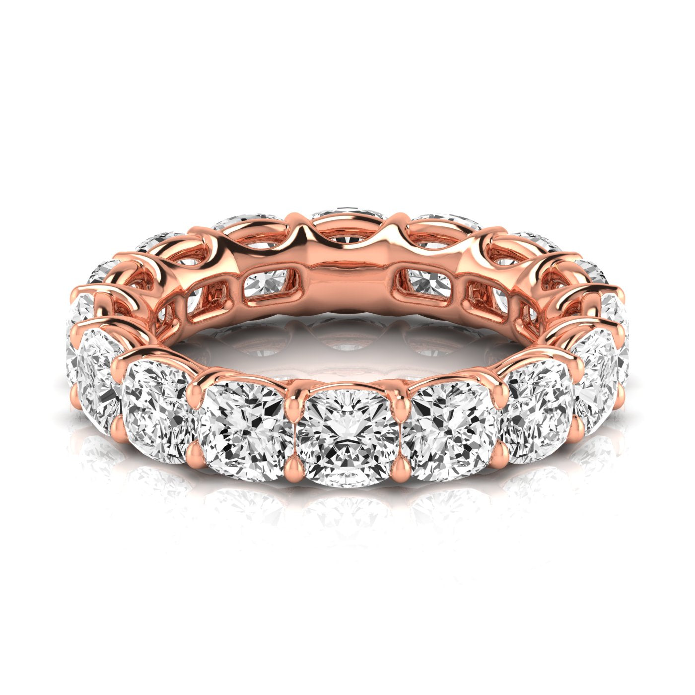 Cushion Eternity Lab Diamond Band Ring Carbon House