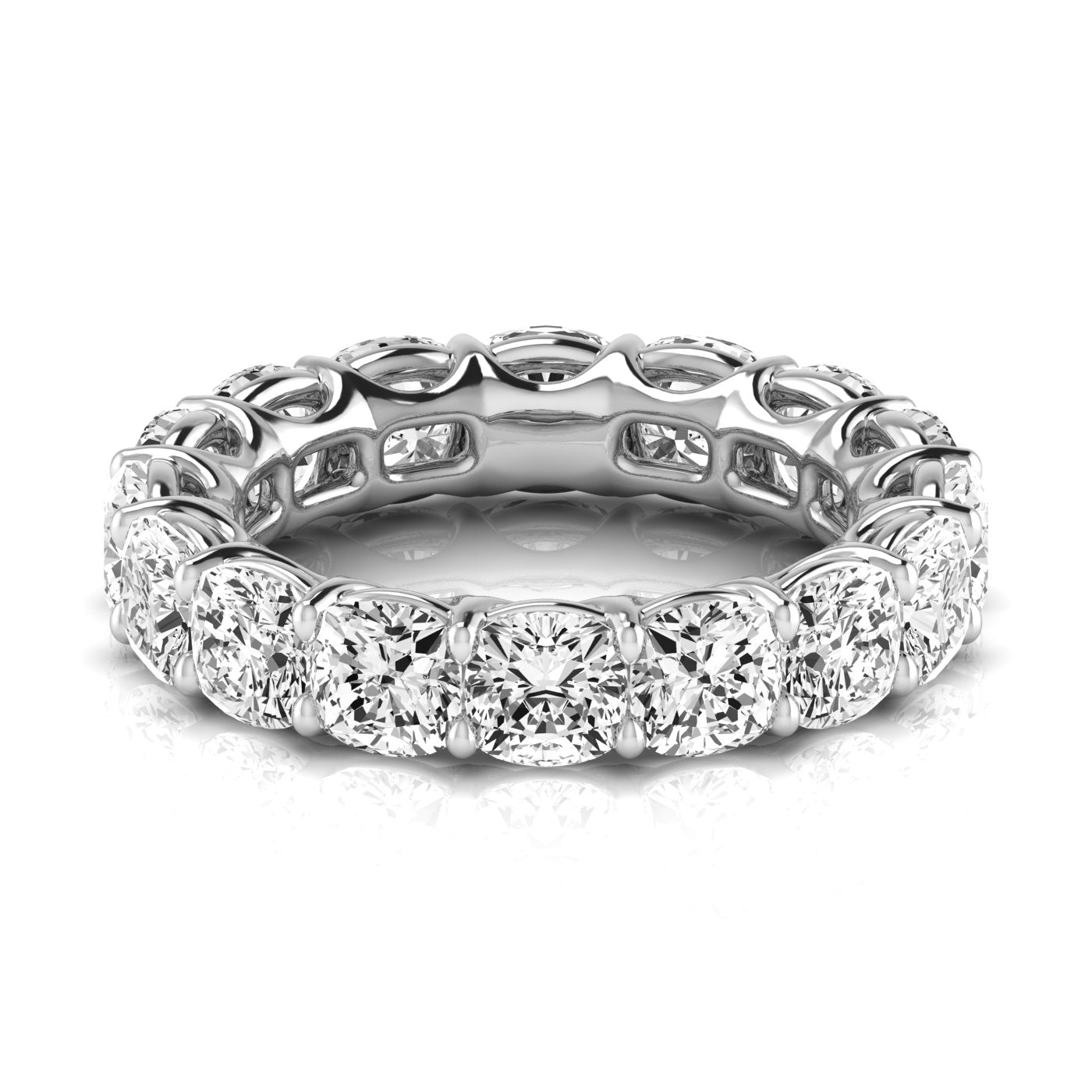 Cushion Eternity Lab Diamond Band Ring Carbon House