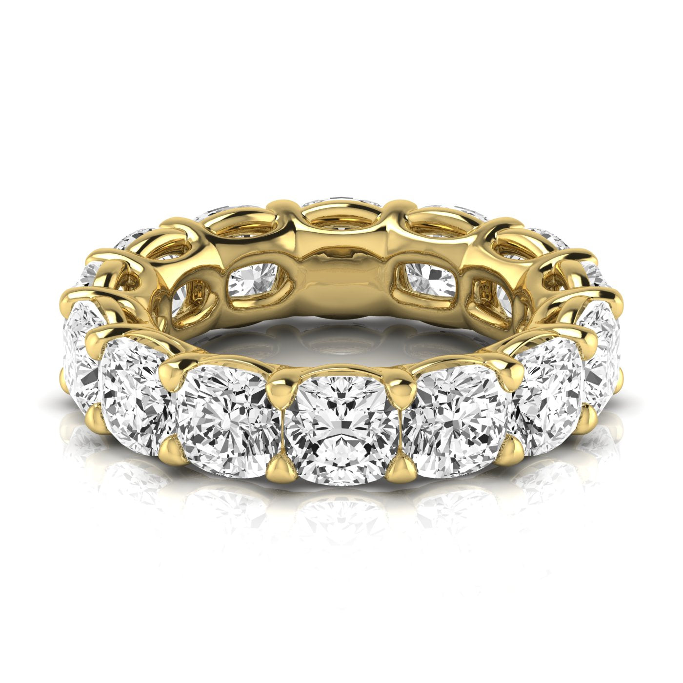 Cushion Eternity Lab Diamond Band Ring Carbon House