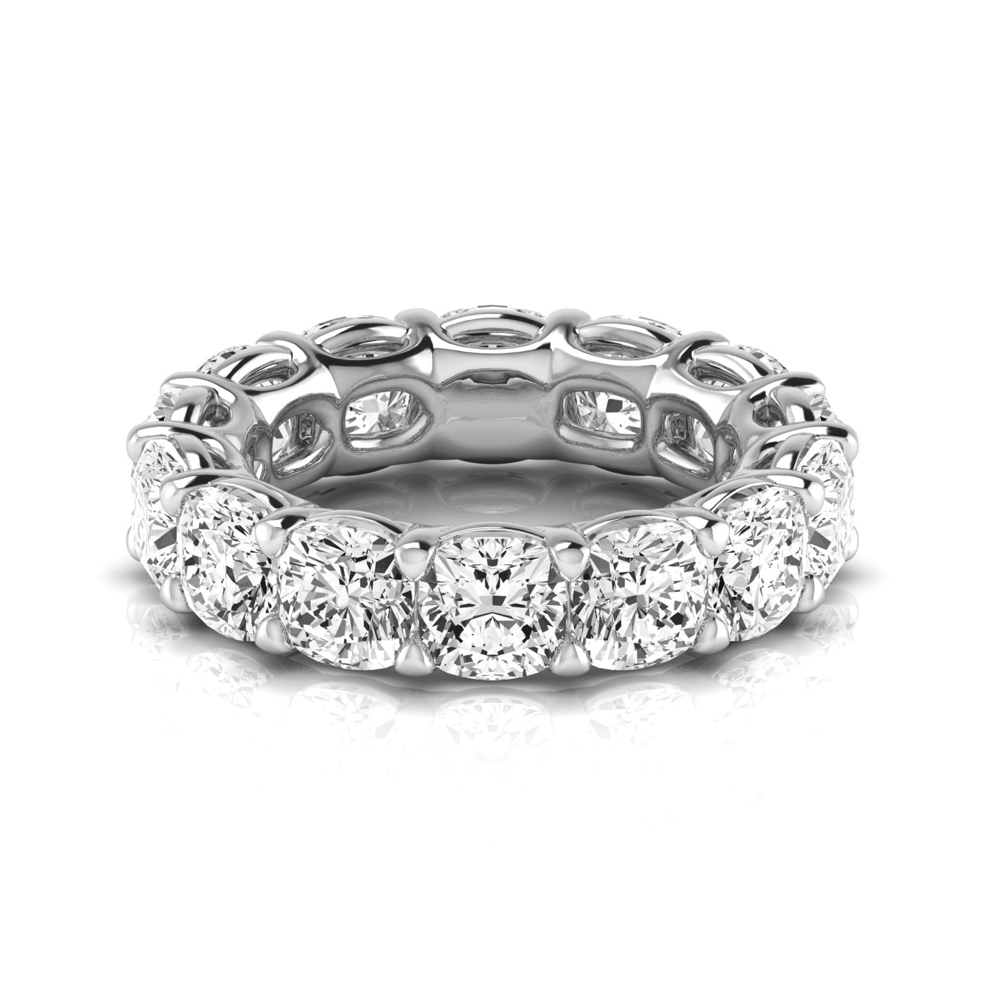 Cushion Eternity Lab Diamond Band Ring Carbon House