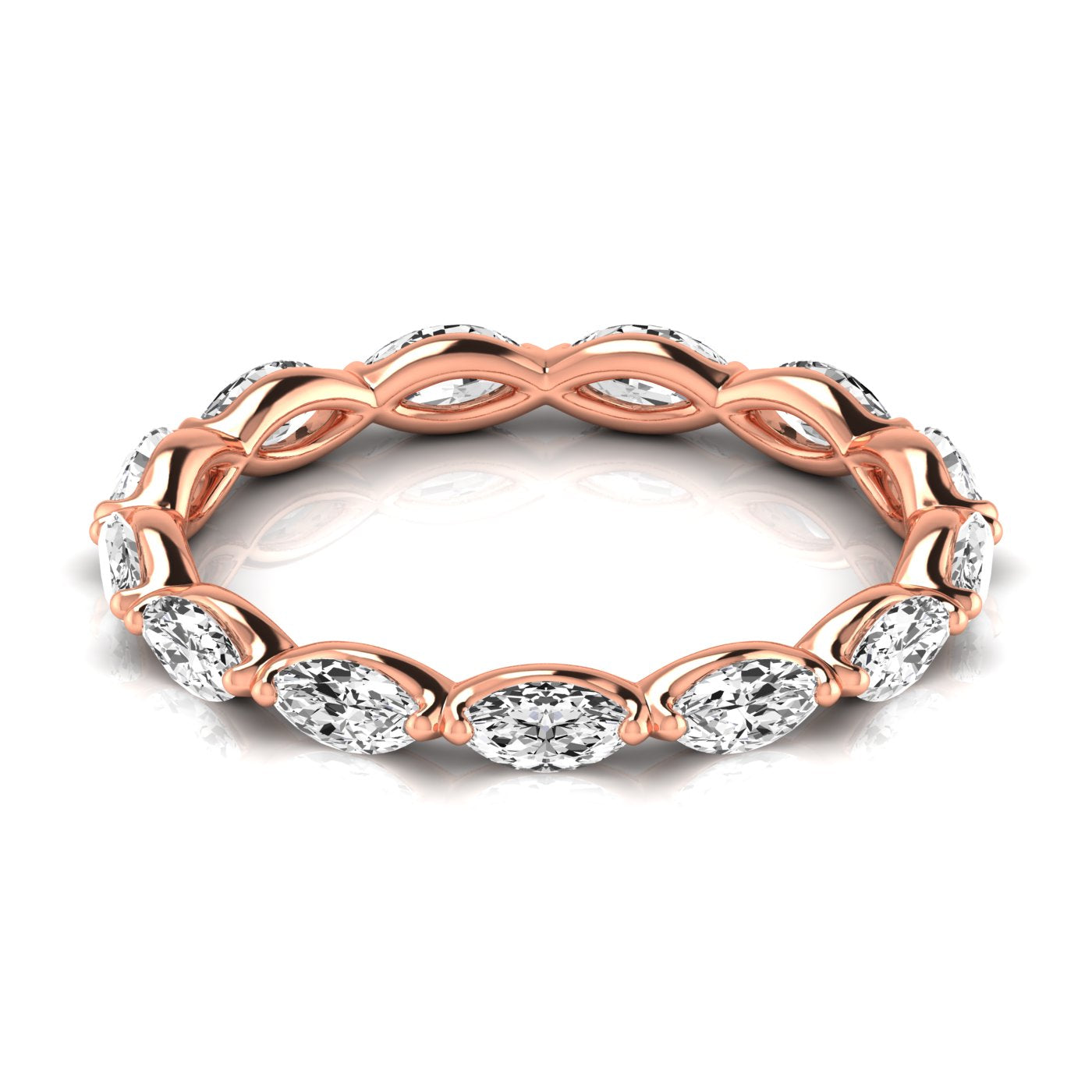 Marquise Eternity Lab Diamond Band Ring