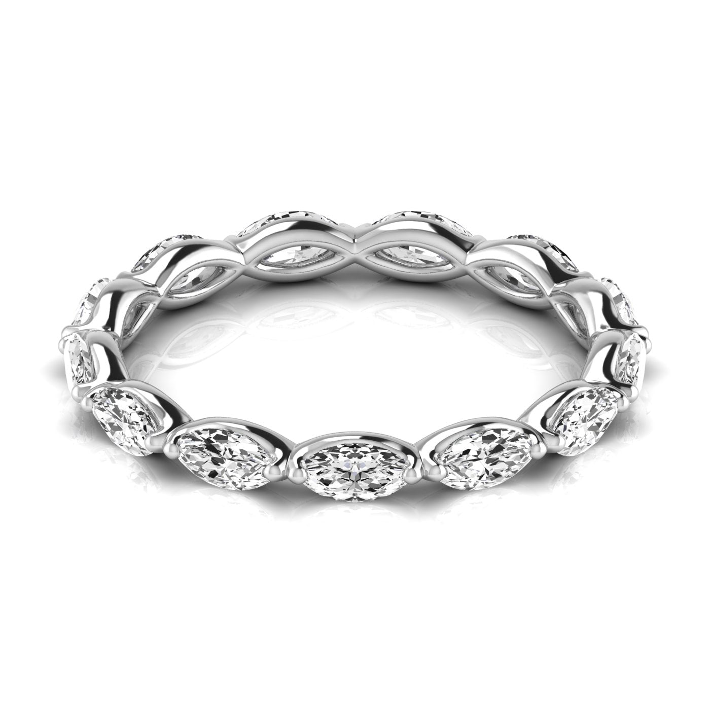 Marquise Eternity Lab Diamond Band Ring