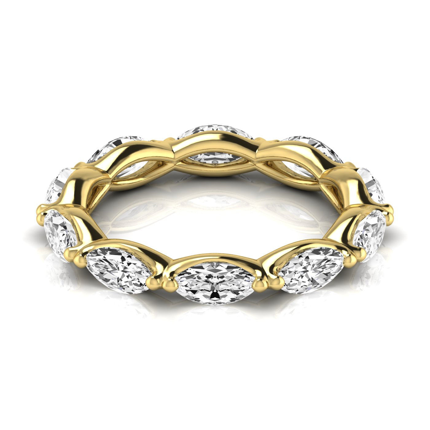 Marquise Eternity Lab Diamond Band Ring