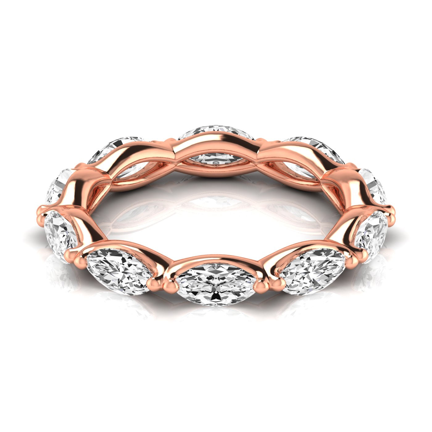Marquise Eternity Lab Diamond Band Ring