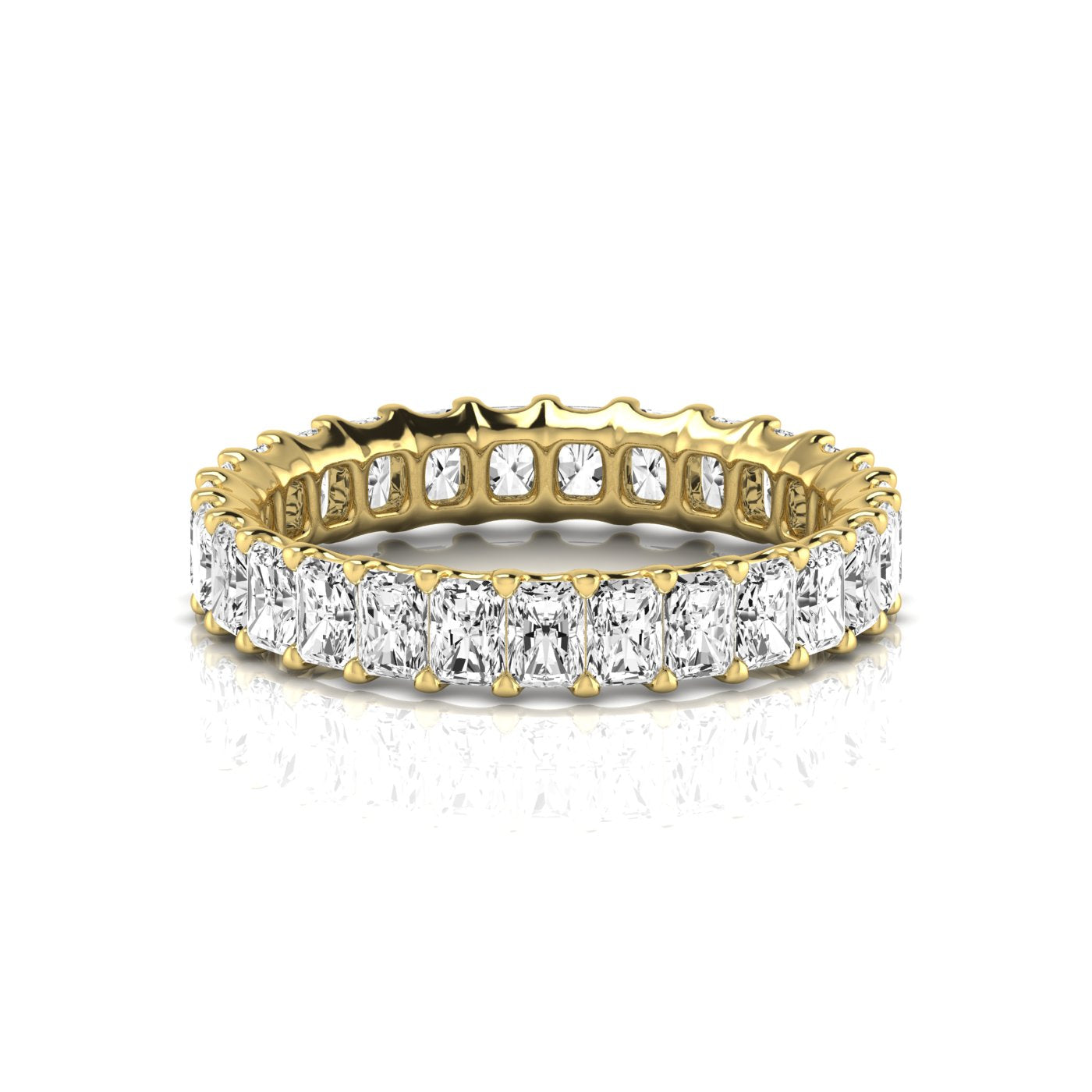 Radiant Eternity Lab Diamond Band Ring Carbon House
