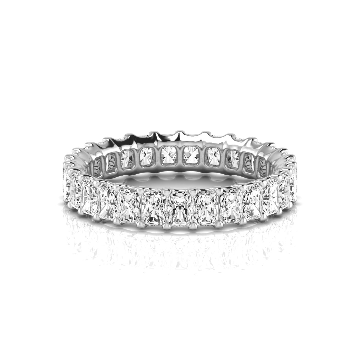 Radiant Eternity Lab Diamond Band Ring Carbon House