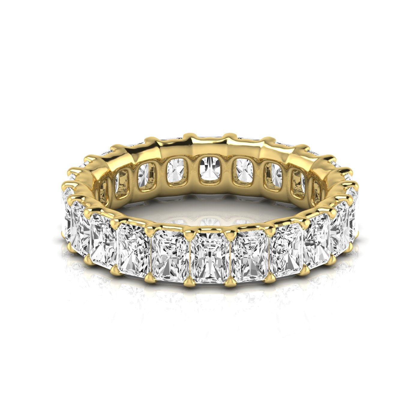 Radiant Eternity Lab Diamond Band Ring Carbon House
