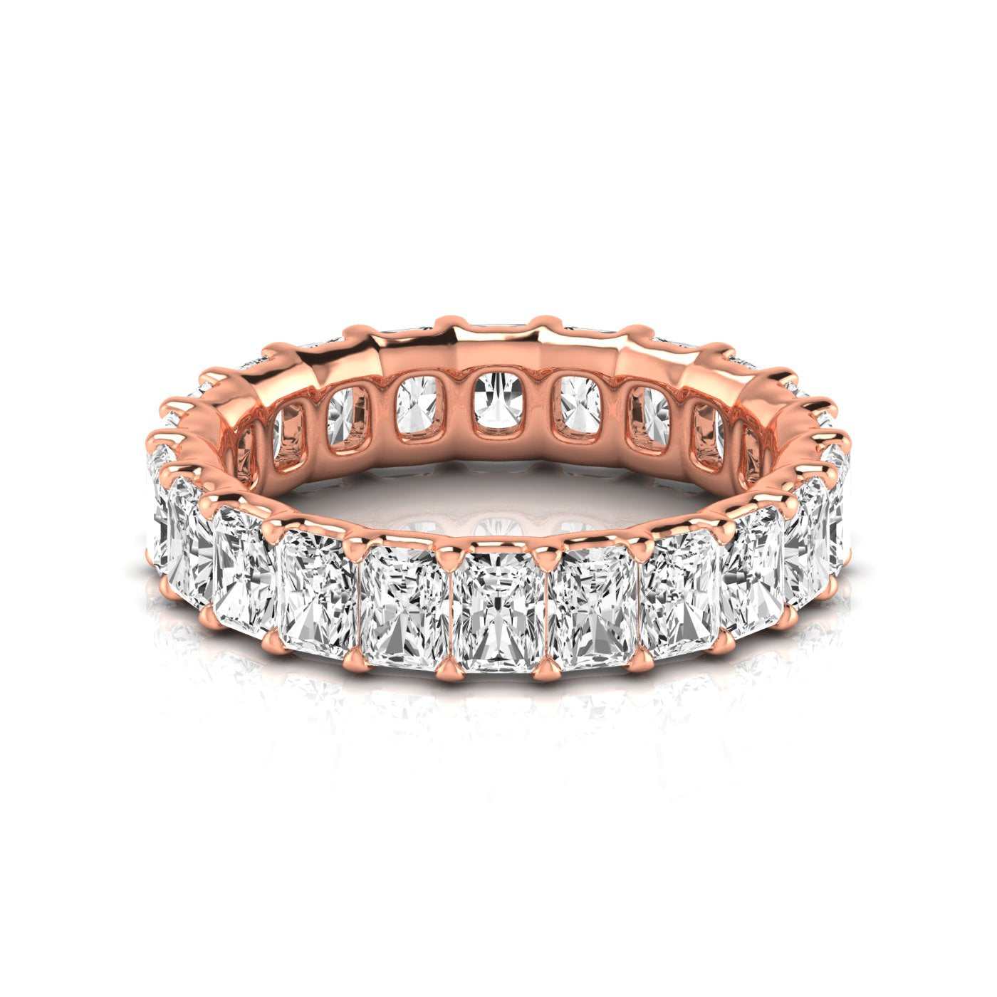 Radiant Eternity Lab Diamond Band Ring Carbon House