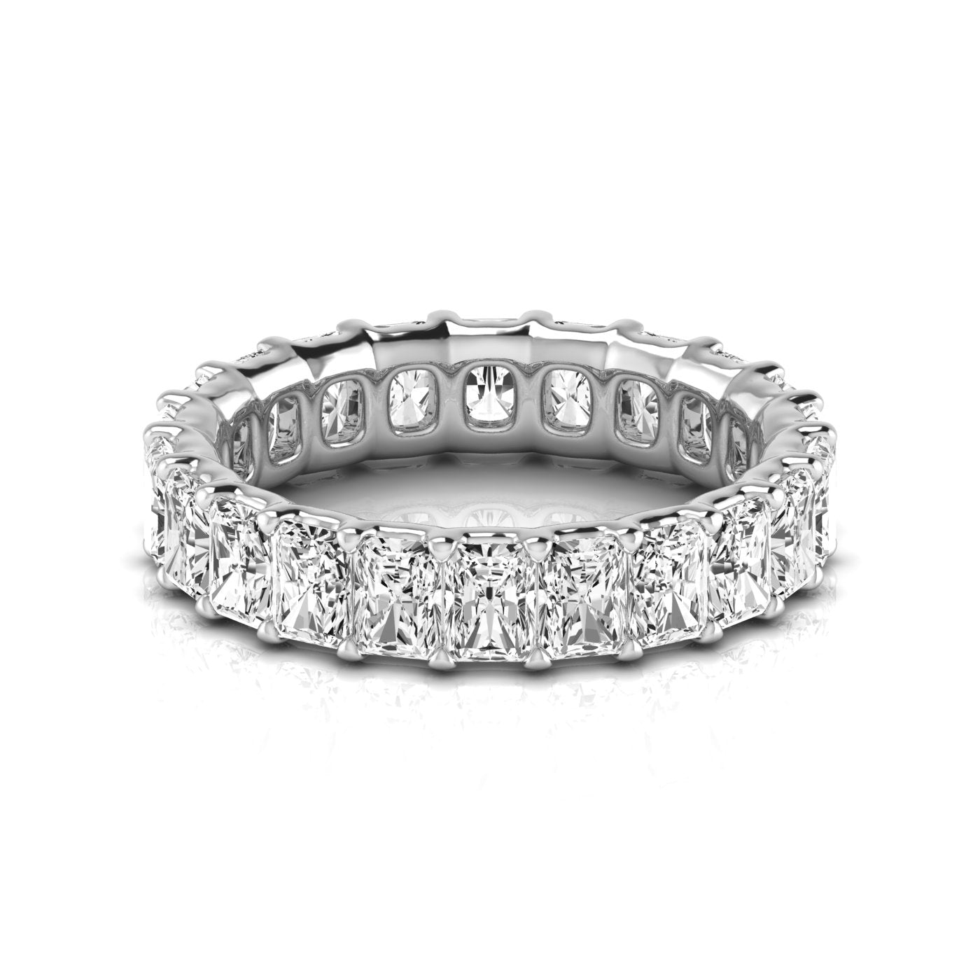 Radiant Eternity Lab Diamond Band Ring Carbon House