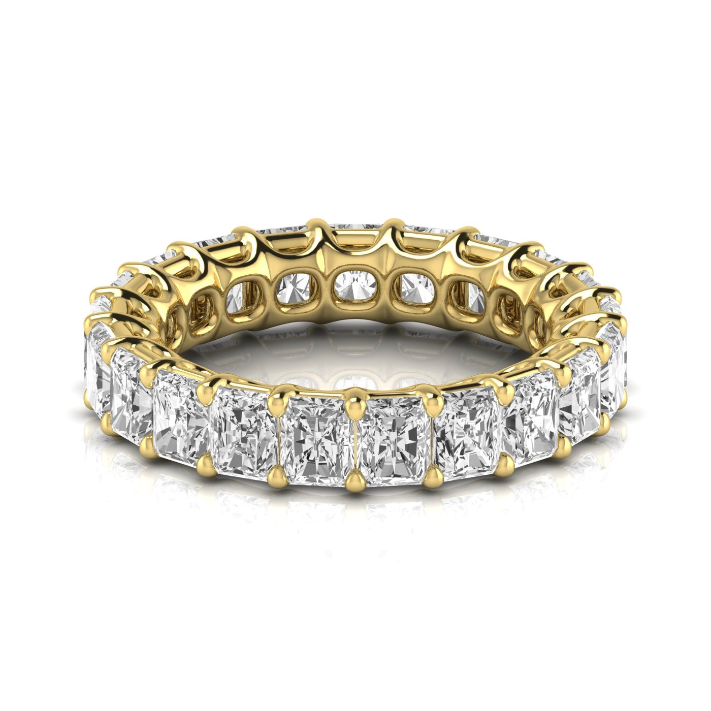 Radiant Eternity Lab Diamond Band Ring Carbon House