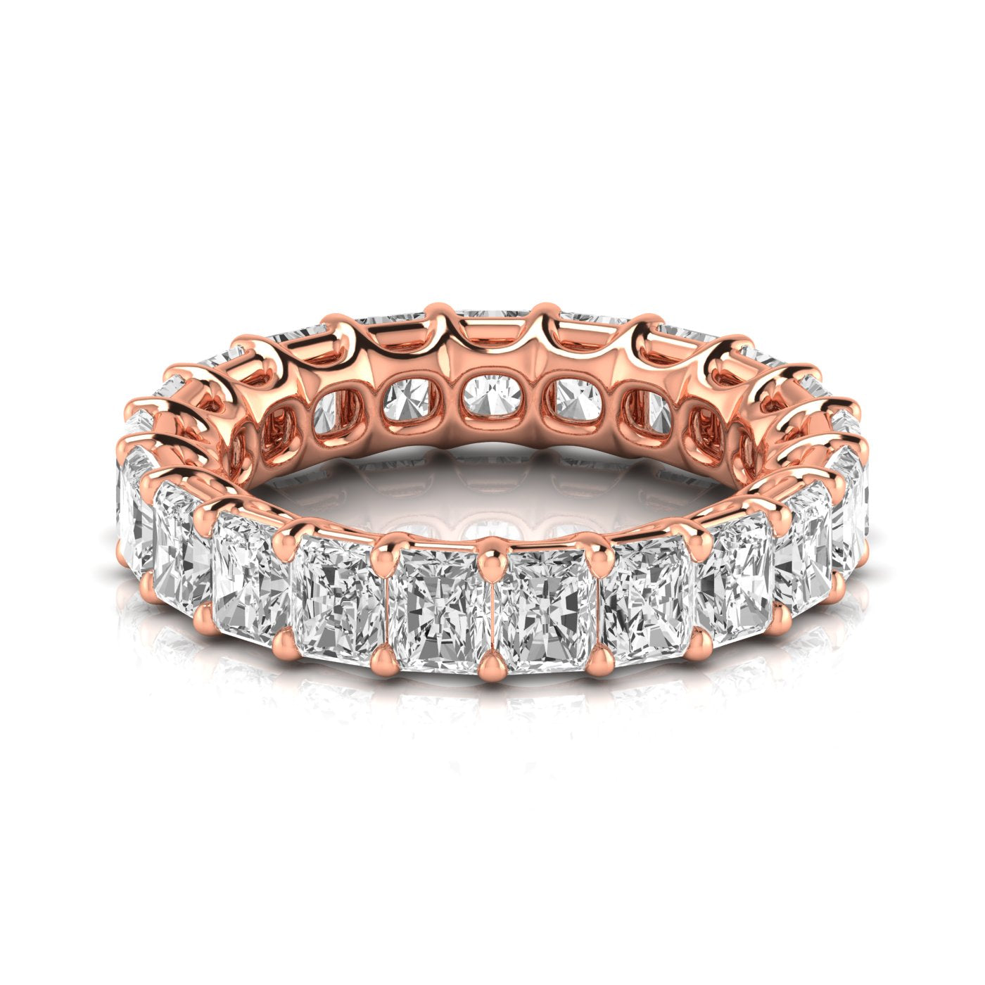 Radiant Eternity Lab Diamond Band Ring Carbon House