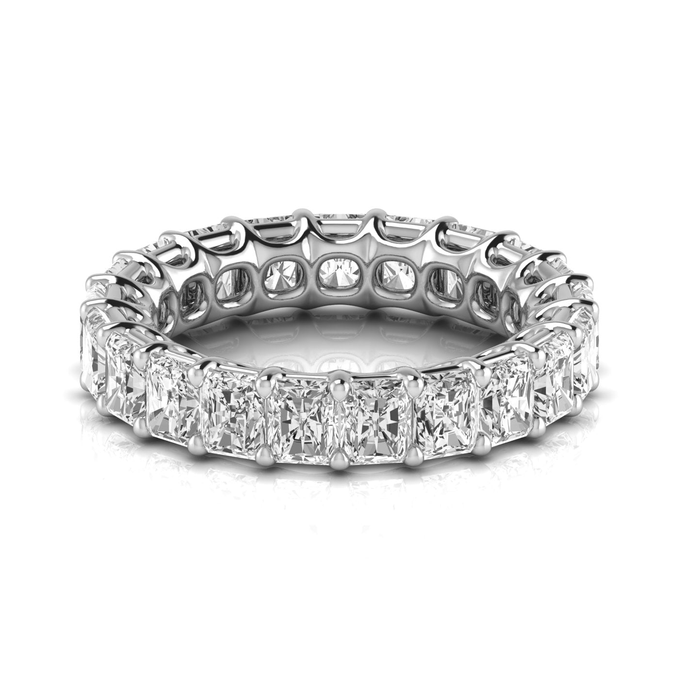 Radiant Eternity Lab Diamond Band Ring Carbon House
