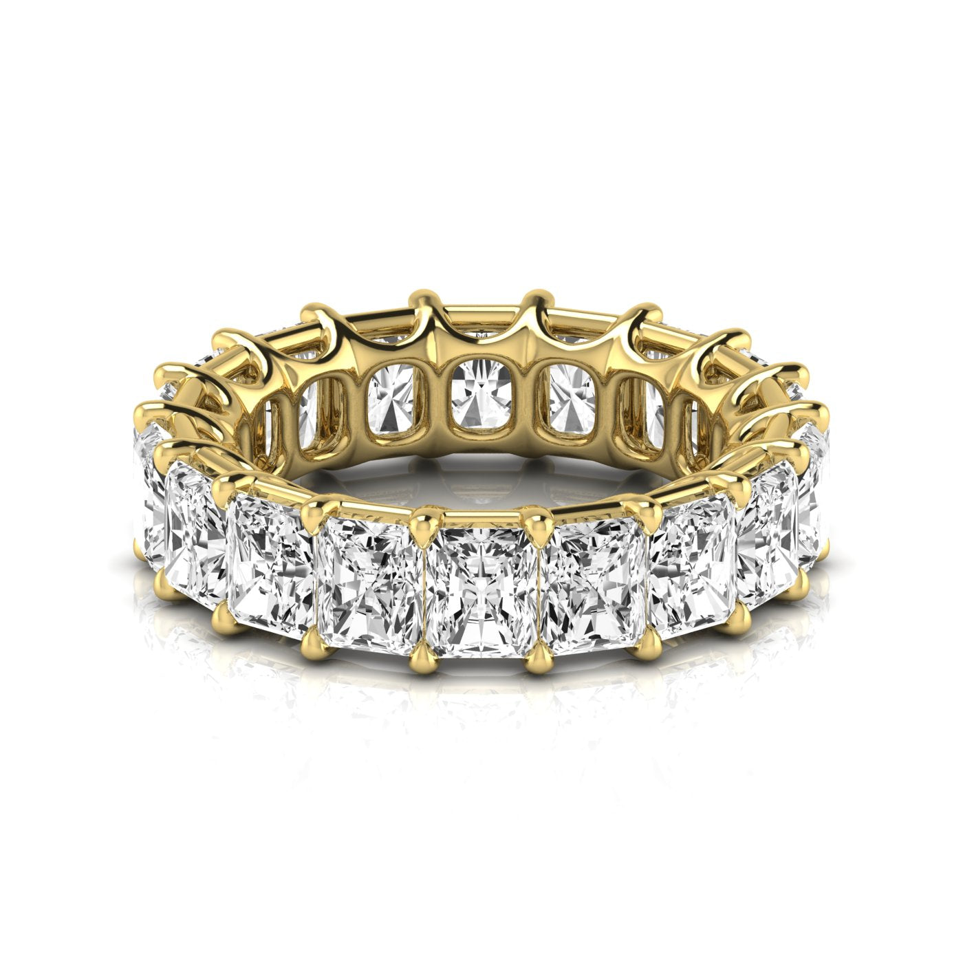 Radiant Eternity Lab Diamond Band Ring Carbon House