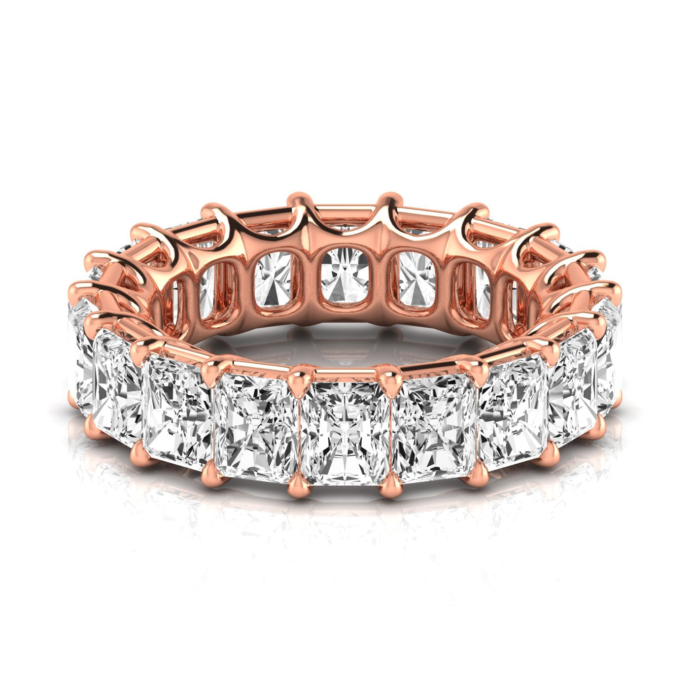 Radiant Eternity Lab Diamond Band Ring Carbon House