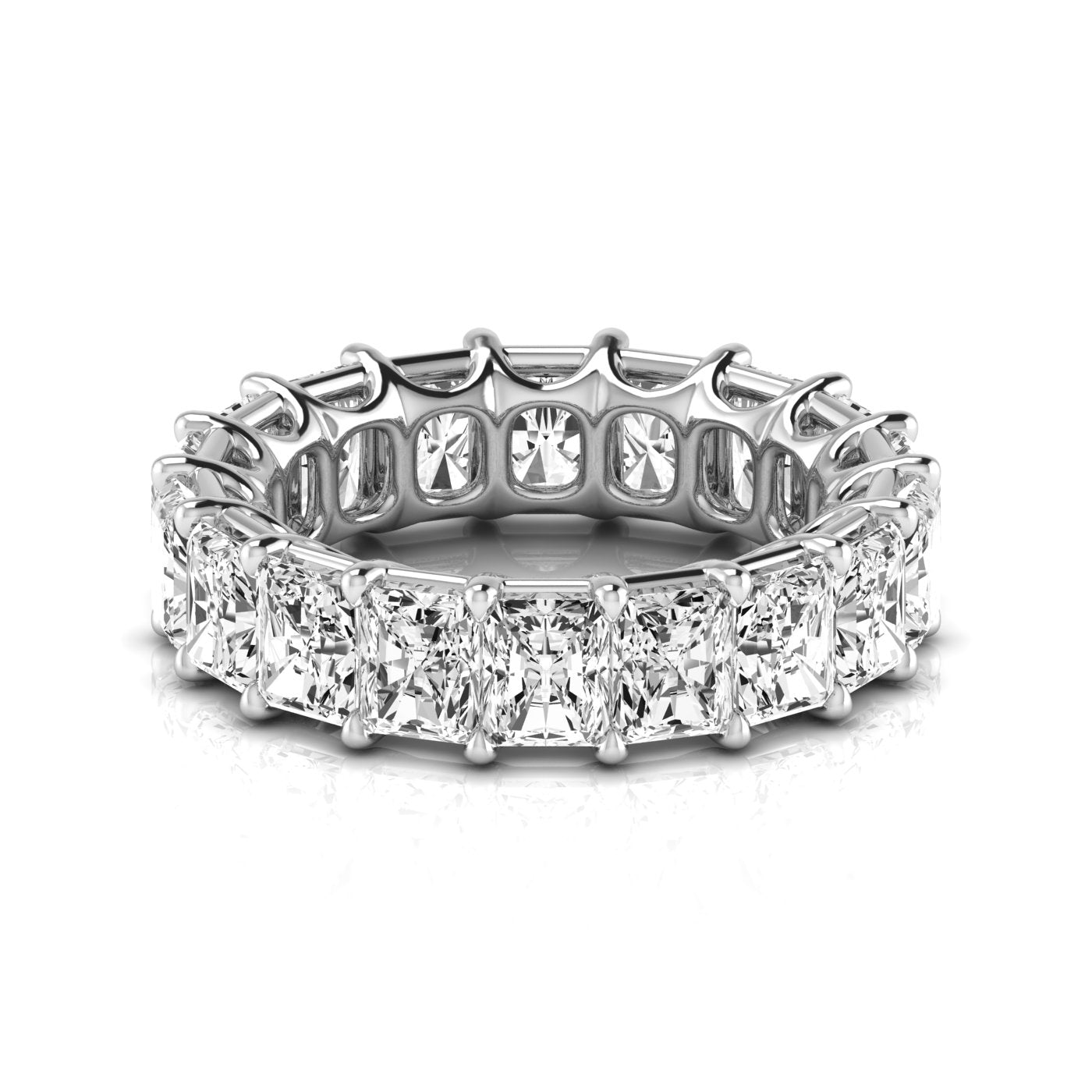 Radiant Eternity Lab Diamond Band Ring Carbon House