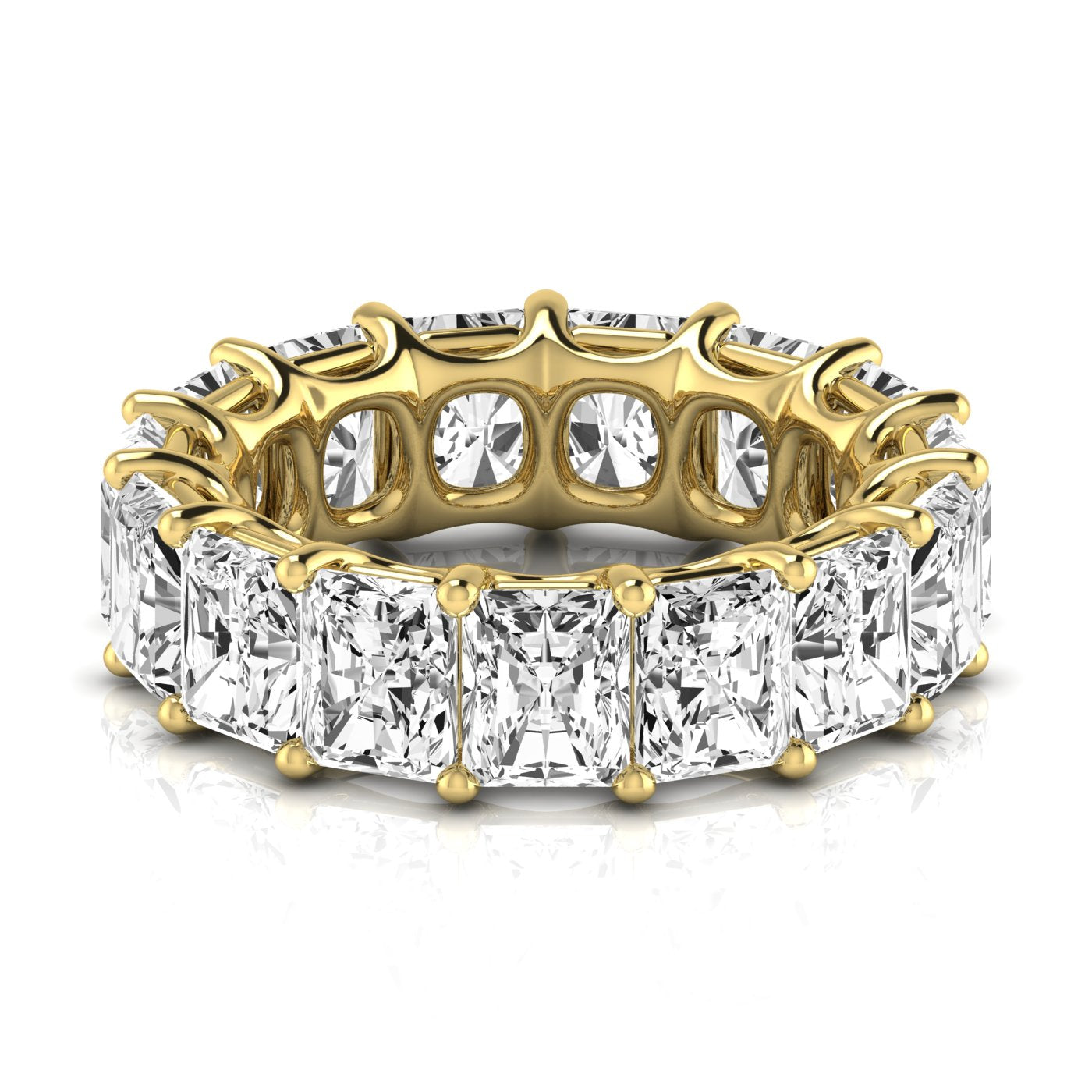 Radiant Eternity Lab Diamond Band Ring Carbon House