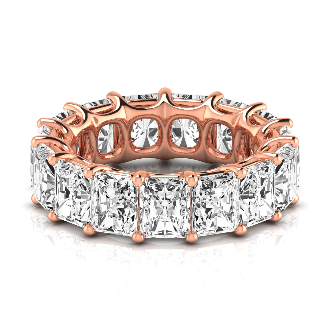 Radiant Eternity Lab Diamond Band Ring Carbon House