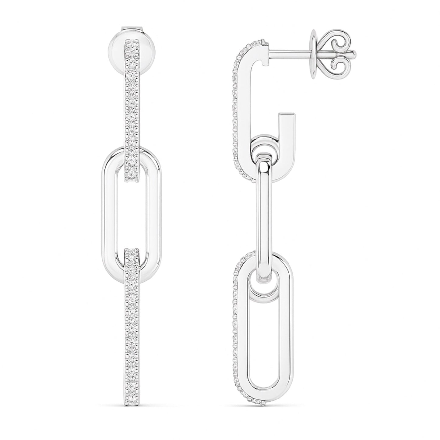Link Drop Lab Diamond Earrings Carbon House