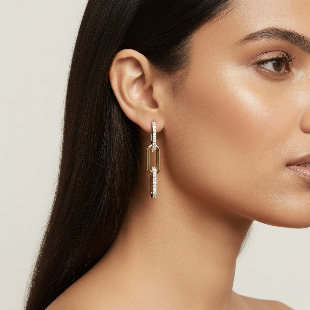 Link Drop Lab Diamond Earrings Carbon House