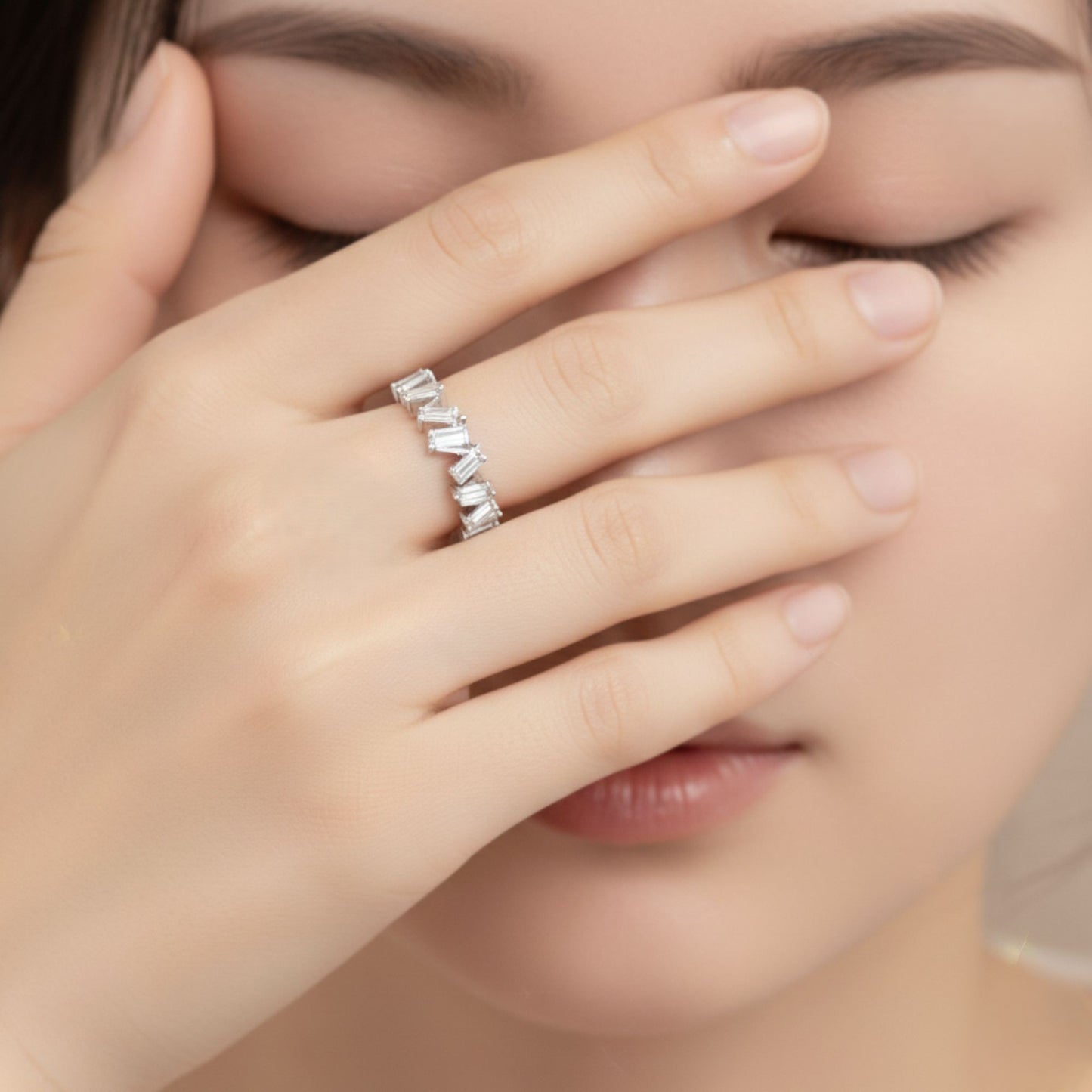 Baguette Lab Diamond Ring