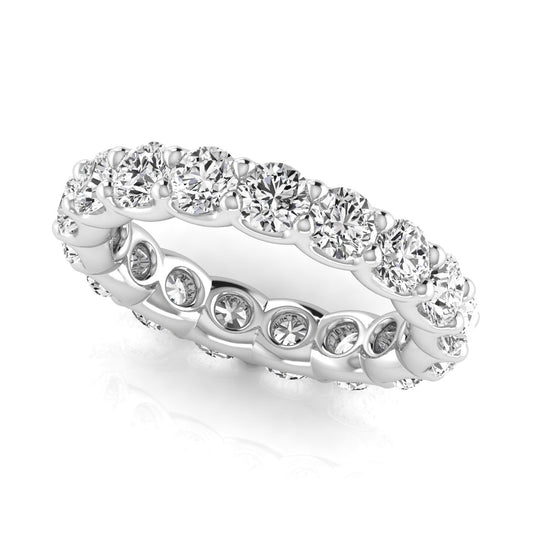 Round Eternity Lab Diamond Band Ring Carbon House