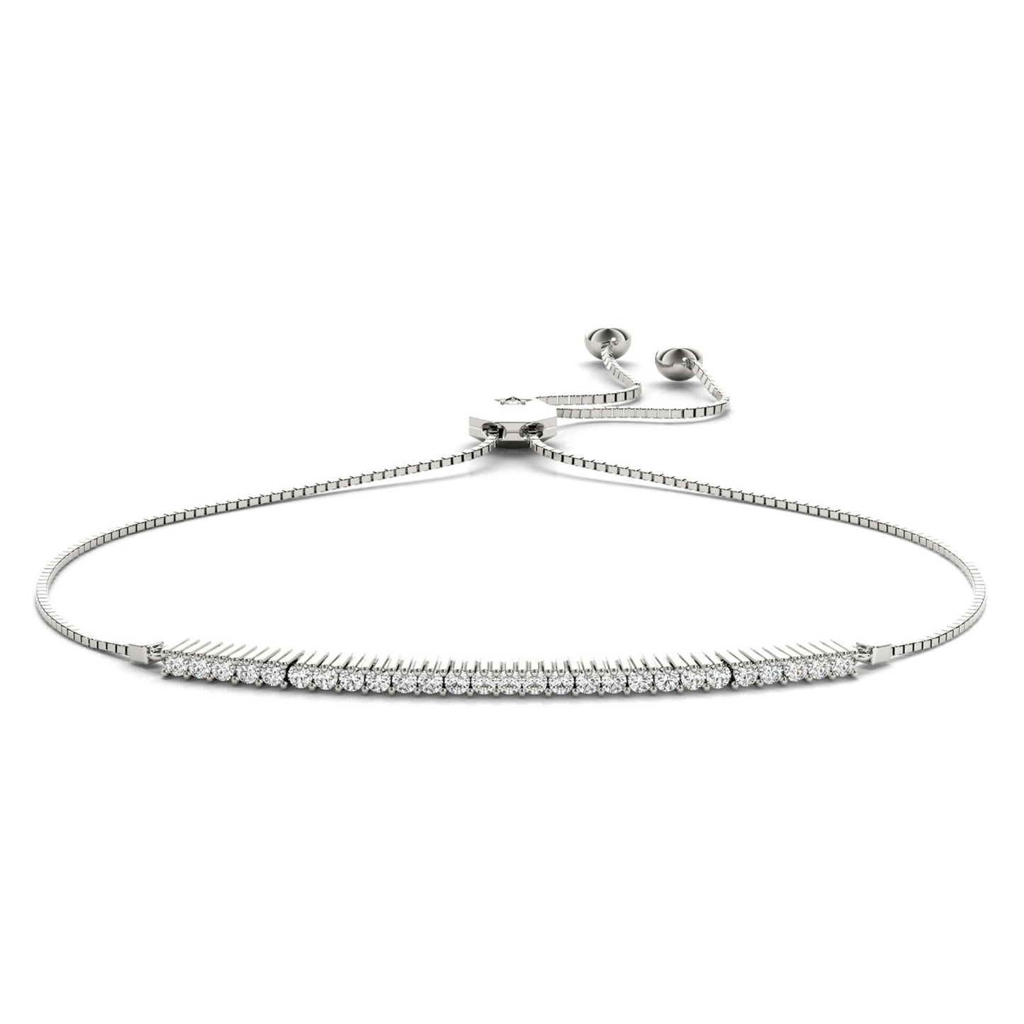 Adjustable Lab Diamond Bracelet