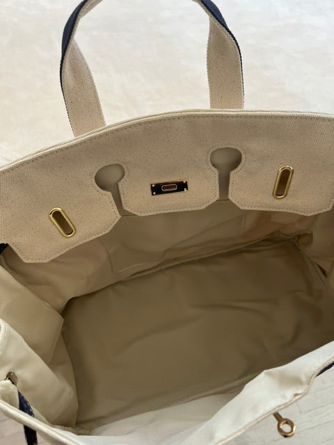 Carbon House X Purse Privé Tote (NAVY) Carbon House